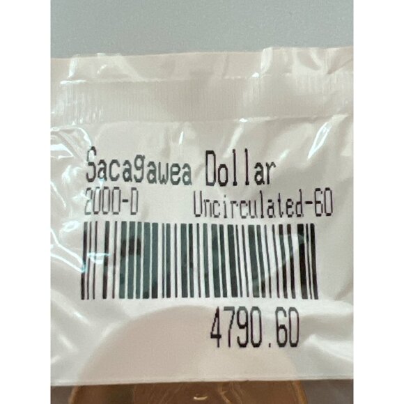 2000-D Uncirculated Sacagawea Dollar Coin In Original Packaging New - Picture 2 of 3